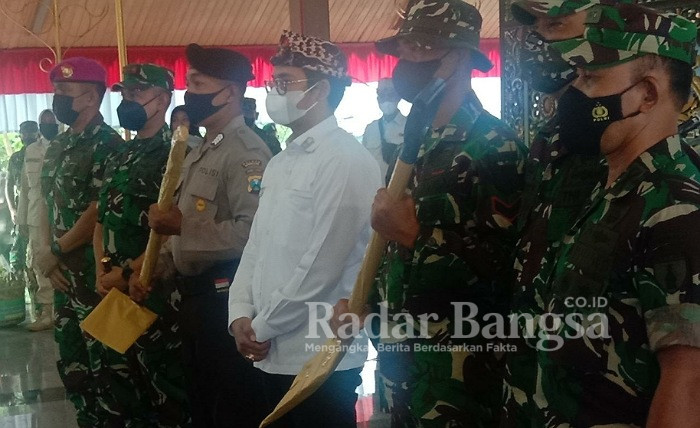 Peresmian dimulainya pelaksanaan TNI Manunggal Membangun Desa (TMMD) ke 113 TA 2022 dilaksanakan di pendopo Agung Kabupaten Bangkalan, Jalan Letnan Abdullah No 01 Bangkalan pada Rabu (11/05/2022) (IST)