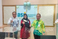 Aidil Bustamir saat peresmian KLG di Bank BSI Surabaya Rungkut 1 (Foto IST) 