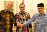 Ganjar Pranowo - Anies Baswedan - Ridwan Kamil (Dok Foto IST)