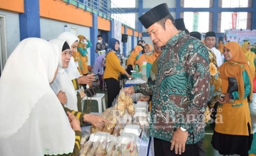 Fatayat NU Lamongan menggelar Puncak Harlah Ke-72 di Gedung Olah Raga (GOR) Lamongan pada Sabtu, (28/05/2022). (Foto IST)