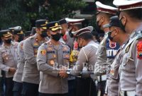 kegiatan apel pagi dan Halal bi Halal di Mapolres Banjarnegara, Selasa (10/5/2022).