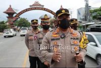 Kapolres Demak AKBP Budi Adhy Buono terjun langsung dan memantau intensitas volume kendaraan arus balik di jalur Pantura Demak  (IST)