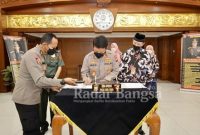 MoU UWK Surabaya dengan Polda Jatim, serta perjanjian kerjasama dengan Perum Perhutani Regional Jatim (Dok Foto IST)