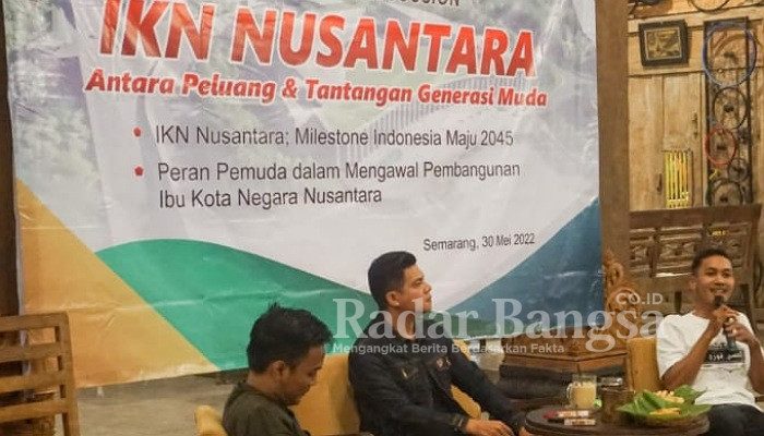 FPMK Kota Semarang menggelar Focus Group Discussion (FGD) bertajuk “Ibu Kota Nusantara; Antara Peluang dan Tantangan bagi Generasi Muda Indonesia”, di Kopi Pak Tjarik Jatibarang 
Semarang, Senin (30/5) (Dok Foto IST)