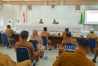 Rapat evaluasi program dan kegiatan tahun 2022 di lingkungan Pemerintah Kabupaten Pasaman, Selasa pagi (7/6) (Dok Foto IST)