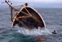 Posisi Kapal saat tenggelam di perairan Sumenep (Dok Foto IST)
