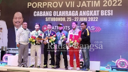 Porprov Jatim 2022, Atlet Angkat Besi Bojonegoro Sumbang 7 Emas, 5 Perak, dan 7 Perungg (DoK Foto KONI)