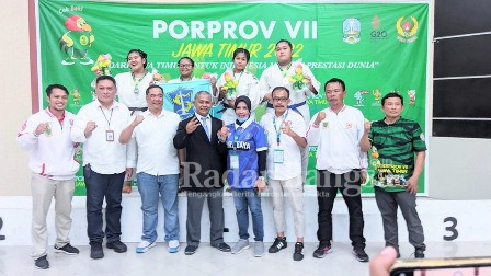 Atlit judo Bojonegoro Sumbang satu Medali perak dan Dua Perunggu di Porprov Jatim 2022 (Dok Foto KONI Bojonegoro)