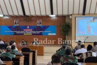 Bupati Bojonegoro memberikan arahan pada Sosialisasi Pelaksanaan Pilkades (Dok Foto IST)