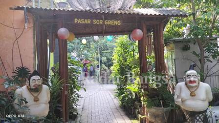 Gerbang masuk pasar Sor Greng Ledok Bojonegoro (Dok Foto IST)