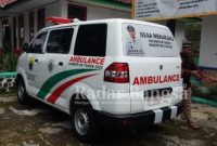 Plt. Camat Cidaun Syofyan Sanuri. S. Sos dan Tim Monev Dana Desa (DD) dan Anggaran Dana Desa (ADD) kecamatan Cidaun monitor mobil ambulance milik desa Mekarjaya yang sumber dana pengadaannya dari Dana Desa (DD) Tahun Anggaran 2022. (Dok. Photo AE Nasution/RadarBangsa.co.id).