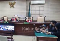Sidang kasus Tindak Pidana Korupsi (Tipikor) terdakwa Rudjito, mantan Kepala Dinas TPHP kembali digelar di Ruang sidang Cakra Pengadilan Negeri Tipikor Surabaya kelas 1A Khusus, Senin (06/06) (Dok Foto IST)