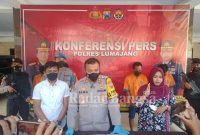 Kapolres Lumajang, AKBP Dewa Putu Eka Dermawan, S.I.K, M.H saat konfrensi Pers (Dok Foto IST)