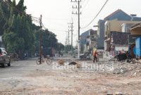 Pembonkaran bangunan sepanjang jalan Frontage Road (FR) Gedangan sampai Lingkar Timur (Dok Foto IST)