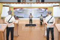 Upacara Serah Terima Jabatan dipimpin langsung Kapolda Jateng Irjen Polda Ahmad Luthfi di Gedung Borobudur Mapolda Jateng (20/07/2022) (Dok Foto IST)