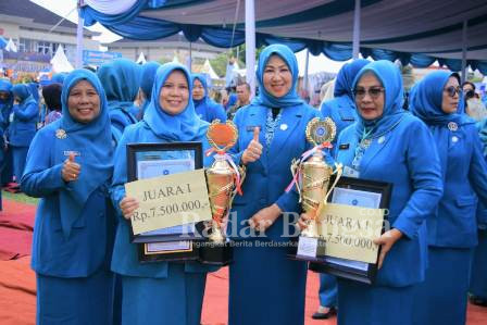 Tim Penggerak PKK Kabupaten Pasaman raih prestasi terbaiknya di Lomba Gerakan PKK Tingkat Provinsi Sumatera Barat tahun 2022 (Dok Foto KMF)