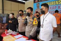 Kapolresta Sidoarjo Kombes Pol Kusumo Wahyu Bintoro SH SIK saat persrilis  (Dok Foto IST)