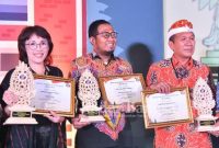 Bupati Sumenep, Achmad Fauzi menerima penghargaanHarkopnas yang ke-75 (Dok Foto IST)