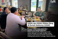 Tiga pimpinan matra TNI berkumpul di kediaman Kepala Staf Angkatan Darat (KSAD) Jenderal TNI Dudung Abdurrahman usai mengikuti pidato kenegaraan Presiden Joko Widodo. Selasa (16/8/2022) (Dok Foto IST)