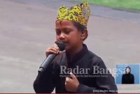 Penampilan memukau penyanyi cilik Farel Prayoga pada peringatan HUT ke-77 Kemerdekaan RI di Istana Negara Rabu (17/8) 