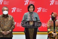 Menteri Keuangan Indonesia, Sri Mulyani (IST/RadarBangsa)