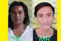 Kedua Terduga Pelaku Pengedar narkoba