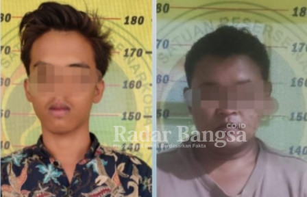 Kedua Terduga Pelaku pengedar 'MIH' dan 'AE'.(IST/RadarBangsa)
