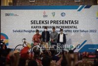 Seleksi Penghargaan Karya Inovasi (SPKI) XXV Tahun 2022 tingkat regional di Lombok, Nusa Tenggara Barat (NTB),  Rabu (24/8)