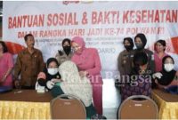 Ketua Bhayangkari Cabang Kota Sidoarjo Ny. Maya Kusumo (IST)