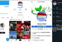 Tangkapan layar semua akun medsos pribadi Samsul Hadi mengunakan foto profil dengan bergambar bendera Merah Putih (IST)