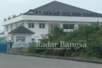 Pabrik pakan ternak PT Sekar Golden Harvesta Indonesia yang berada di Jalan Raya Babat KM 49,8 Desa Plosowahyu (IST)