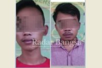 Terduga pelaku inisial MKK (25) dan AYK (21)