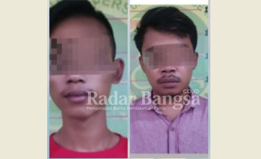 Terduga pelaku inisial MKK (25) dan AYK (21)