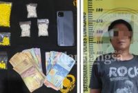 Salah satu pengedar pil setan yang diamankan Polres Lumajang (IST/RadarBangsa)