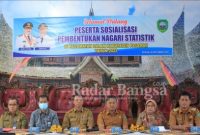 Kominfo Kabupaten Pasaman bekerjasama dengan Dinas Kominfotik Provinsi Sumater Barat laksanakan sosialisasi dan bimbingan teknis kepada Pemerintahan Kecamatan dan Pemerintahan Nagari terkait pengelolaan statistik sektoral secara digitalisasi dengan aplikasi google earth Pro