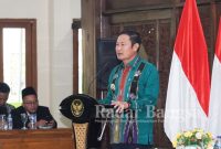 Bupati Lamongan Yuhronur Efendi  Hadiri pelantikan Panwaslu (IST)