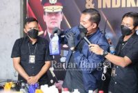 Dirreskrimsus Polda Jateng Kombes Pol Dwi Subagio saat konferensi pers yang digelar di salah satu TKP di Jl Kayumas Timur, Semarang Utara pada Kamis (20/10/2022) (IST)