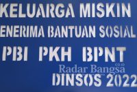 Label penerima bansos (IST)