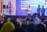 Ketua Majelis Pembina Nasional Pengurus Besar Pergerakan Mahasiswa Islam Indonesia, Abdul Muhaimin Iskandar secara resmi membuka Musyawarah Kerja Nasional PMII se Indonesia di UIN Sayyid Ali Rahmatullah Tulungagung, Kamis (17/11) (IST)