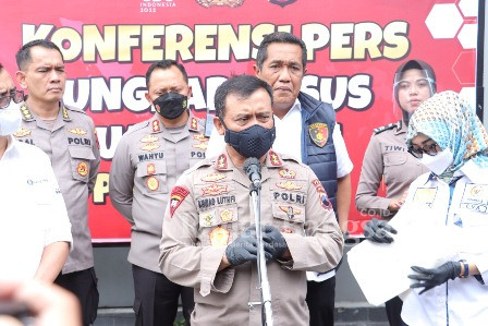 Kapolda Jateng Irjen Pol Ahmad Luthfi , saat konferensi pers di Mapolres Sukoharjo pada Selasa, (1/11)  (IST)