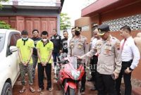 Kapolres Rembang AKBP Dandy Ario Yustiawan, S.I.K. saat gelar perkara, Senin (5/12/2022)