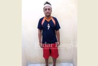 Pelaku AR warga Surabaya diamankan di Polres Lamongan (Dok Polres Lamongan for RB)