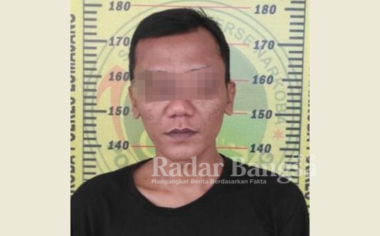 Inisial JAP (27), warga Desa sumberanyar, Kecamatan rowokangkung. (Dok Satnarkoba polres Lumajang, for Riyaman)