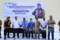 Kegiatan Sosialisasi BPJS Ketenagakerjaan bersama Anggota Komisi IX DPR RI, Nurhadi, S.Pd (foto: Rurin