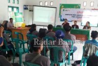 Petani Tembakau Desa Puncak Baru dan Cibuluh Cianjur ikuti Bimtek di Aula Utama UPTD BPP Cidaun. Kamis (23/02/2023) (Dok foto AE Nasusitoan/RadarBangsa.co.id)