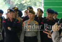 Kabag Ops Polresta Sidoarjo Kompol Christian Bagus Yulianto Kabag Ops saat memberikan pemantapan anggota Pam Harlah satu abad NU (Dok Polresta Sidoarjo for Rino/RB)