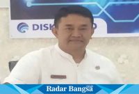 Budhi Hermawan,SH Kadis Kominfo Pasaman saat sedang berada di Aula lantai 3 Kantor Bupati Pasaman (Dok Anafiah)