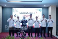 Louncing Aplikasi Srikandi oleh PJ.Bupati Pringsewu Adi Erlansyah, di Hotel Urban, Rabu 01/03/2023.(dok.Humas for DRM/RB)