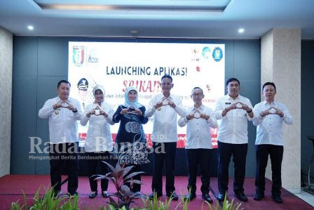 Louncing Aplikasi Srikandi oleh PJ.Bupati Pringsewu Adi Erlansyah, di Hotel Urban, Rabu 01/03/2023.(dok.Humas for DRM/RB)