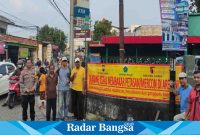 Polsek taman himbau larangan petasan ,Senin (27/2) Taman (Foto: Rino Tutuko )